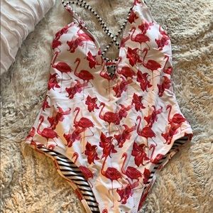 Cupshe Flamingo One-Piece